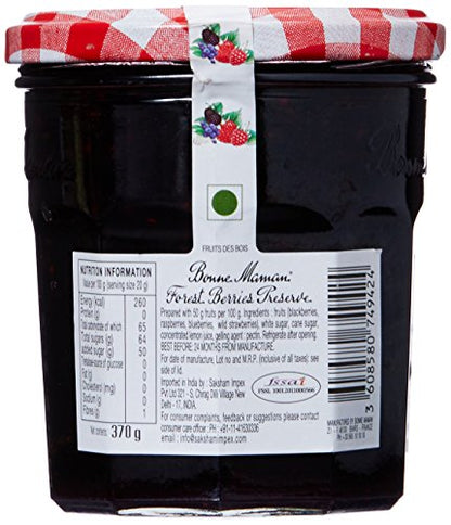 Bonne Maman Forest Berries Preserve, Marmalade Fruit Jam, 13 oz / 370 g