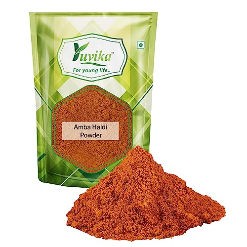 YUVIKA Amba Haldi Powder - Jangli Haldi - Curcuma Aromatica - Wild Turmeric Powder (400 Grams)