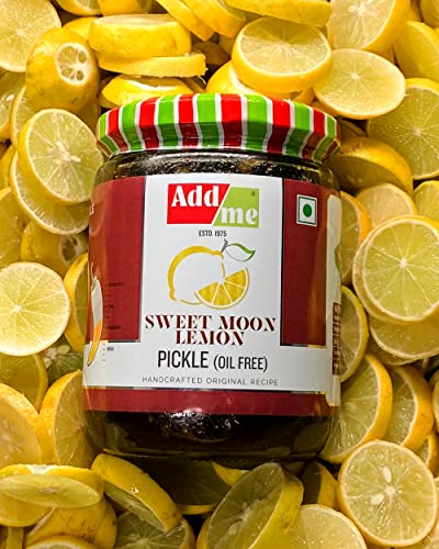 Add me Sweet and Sour Lemon Pickle Without Oil Lime Pickle Aged Nimbu Ka Achar Homemade Recipe & Taste 600gm