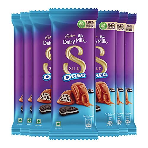 Cadbury Dairy Milk Silk Oreo Chocolate Bar, 60g (Pack of 7)