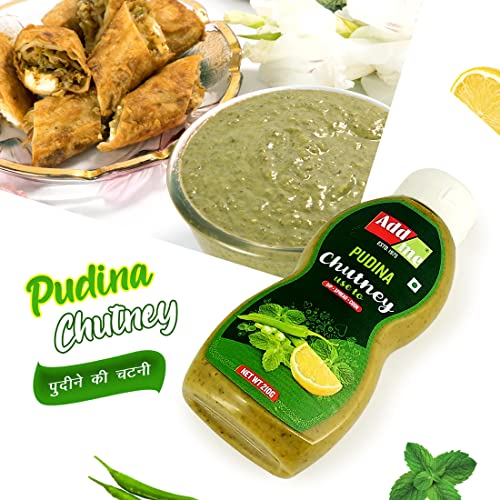 Add me Pudina Chutney | Classic Indian Mint Sauce, 210gm (Pack of 2)