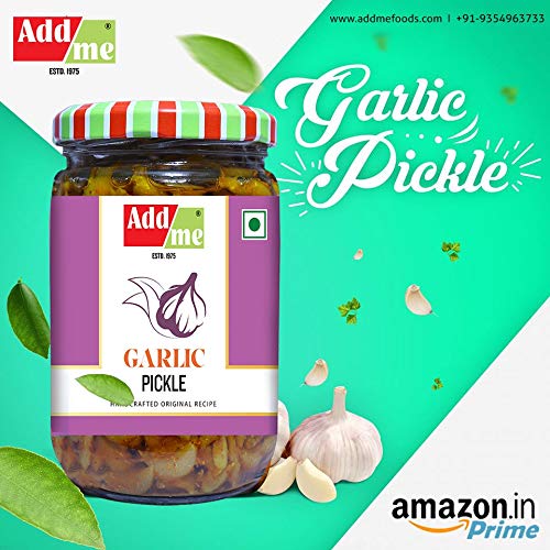 Add me Home Made Hot Garlic Pickle 500 gm Spicy Lahsun Achar, 500g
