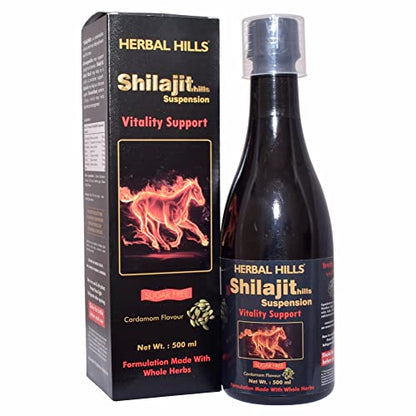 Herbal Hills Shilajit Suspension (500 ml (Pack of 2))