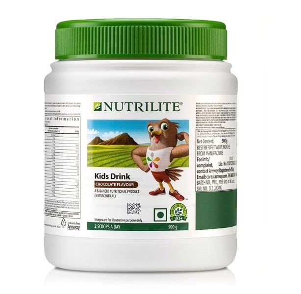 Amway Nutrilite Kids Drink Chocolate Flavour-500 Grams&Stylish Band-Combo,Tablet