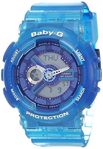 Casio Analog-Digital Blue Dial Women's Watch-BX088 (BA-110JM-2ADR)