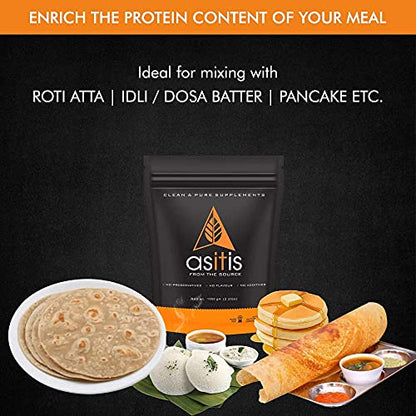 Asitis Nutrition Pea Protein Isolate | Designed for Meal Supplementation | Vegan Plant Protein (1000 gms)