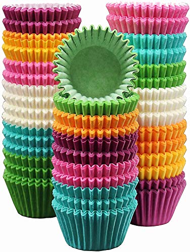 Bakefy®-500 Plain Cup Cupcake Liners -Standard Paper Baking Cups Cupcake Liners Muffin Baking Cupcake Mold to Use for Pans or Carrier or on Stand