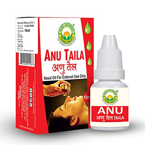 BASIC AYURVEDA Anu Taila 10Ml Pack Of 6 | Nasal Oil For External Use Only | Organic 100% Natural & Pure Drop