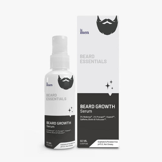 ForMen Advanced Beard Growth Serum for Men | Redensyl, Procapil, Kopexil, Biotin | Promotes Beard Grickness | For Patchy Beard, All Skin Types - 60 ml
