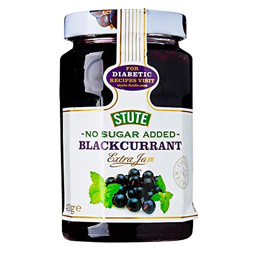 Stute Blackcurrant Extra Jam Bottle, Violet, 430 g, (Model: Live in Morrisons)
