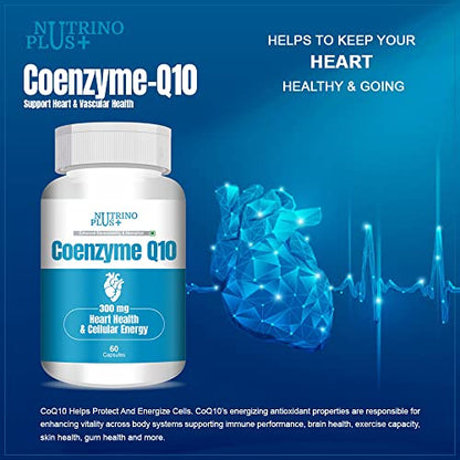 NutrinoPlus Coenzyme Q10 (CoQ10)- 300Mg 60-Capsules (pack of, 60.00)