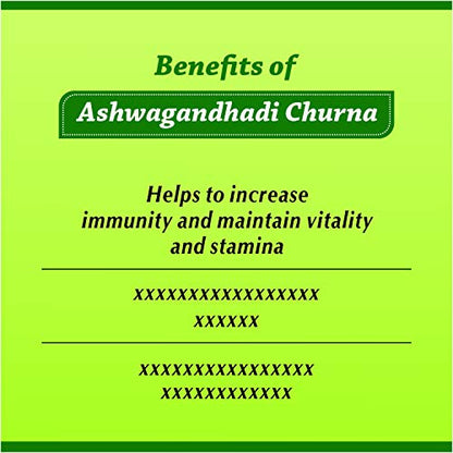 Baidyanath Ashwagandhadi Churna | Ashwagandha Helps to increase Immunity & Stamina - 100 g