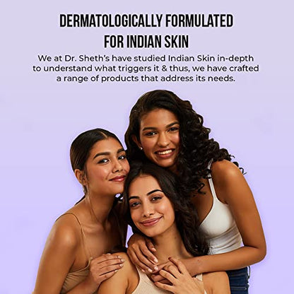 Dr. Sheth's Centella & Niacinamide Sunscreen Spf 50 Pa+++ For Oily & Acne-Prone Skin, Sweatproof, Wal, Protects Against Uva & Uvb Rays For Unisex, 50g