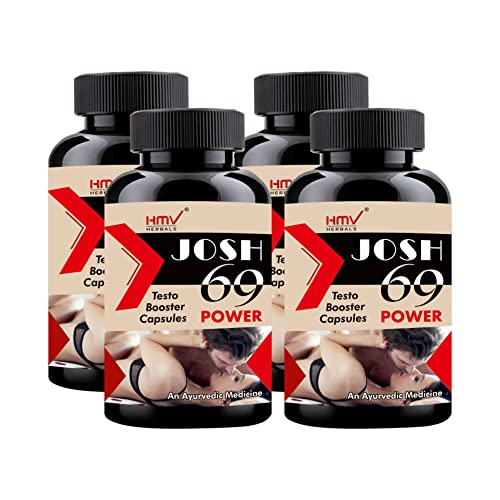 HMV HERBALS JOSH69 CAPSULES- HERBAL TEST-O-BO-OSTER CAPSULES FOR MEN-1000mg (Pack of 1)