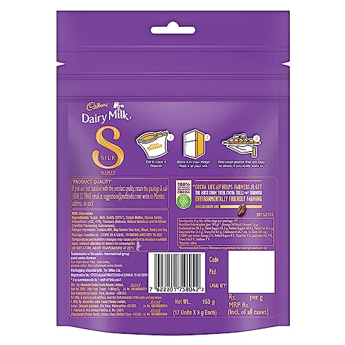 Cadbury Dairy Milk Silk Chocolate Home Treats, 162gm - Pack of 3