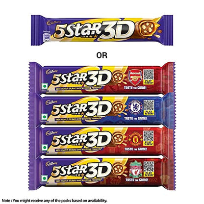 Cadbury 5 Star 3D Chocolate Bar, 42gm (Pack of 16)