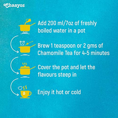 Chaayos Chamomile Herbal Tea - 50 GM