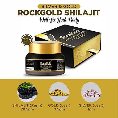 ROCK GOLD shilajit | shilajit original | silajit for Men & Women | shilajit resin for Strength & Endurance |- 30 Gram