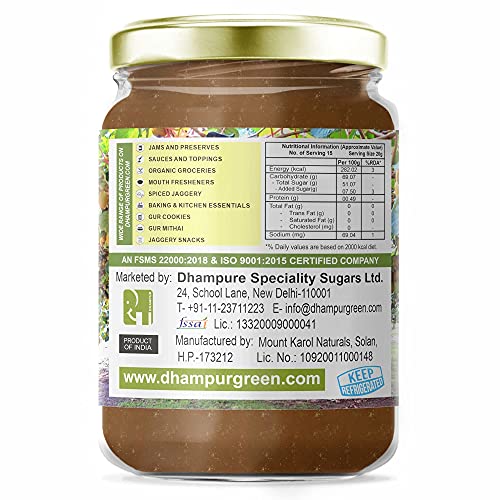 Dhampure Speciality Natural Kiwi Fruit Spread, 300g | Spread from Himalayas, No Added Color, Preservatives, Fresh Fruits of Himalayas