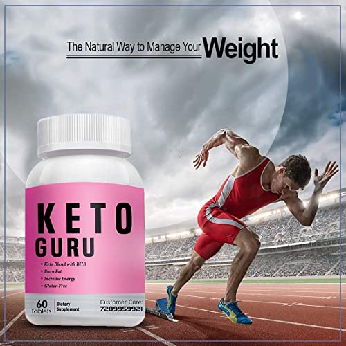 Vokin Biotech Keto Guru Tablets for weight loss | Fat Burner Supplement 60 Tablets