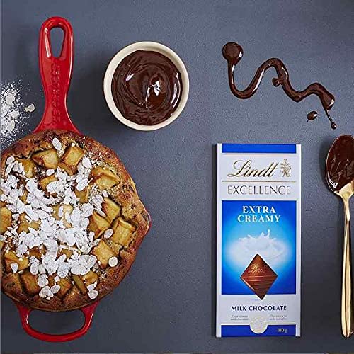 Lindt Excellence Extra Creamy Milk Chocolate, 100g (Pack of 2)