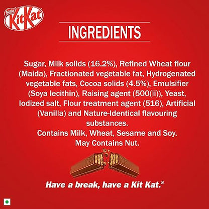 Nestle-KitKat, 4 Finger Wafer Bar –36.5g, Pack of 21 Units, 766.5gm