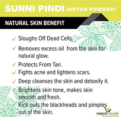 Forest Herbs Sunnipindi Herbal Nalangu Maavu Bath Powder Skin Lightening and Tan Removal Ubtan Powder Scrub, 500gm