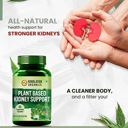 Himalayan Organics Plant Based Kidney Support | Cleanser | Purifier | Patarchata, Fennel, Punernava | 60 Veg Capsules