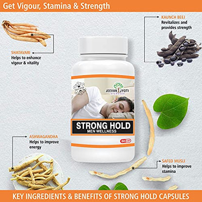 JEEVAN JYOTI AYURVEDA Strong Hold For Men - 60 capsules