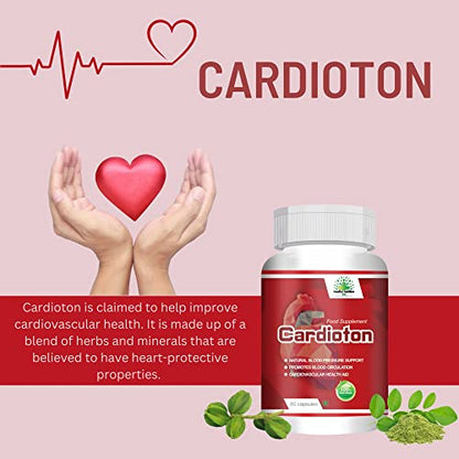 Healthy Nutrition Natural cardioton with Arjuna Extract & Moringa Extract - Veg 60 Capsules