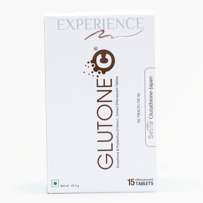 Glutone C–Glutathione & Vitamin C Effervescent Tablets| Made with Setria L-Glutathione, Amla extractnium| Even Tone & Glowing Skin| Pack of 15 Tablets
