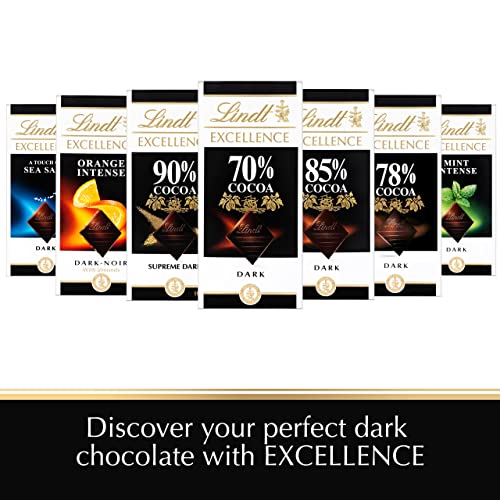 Lindt Excellence 90% Cocoa Dark Supreme Noir Chocolate Bar, 2 X 100 g
