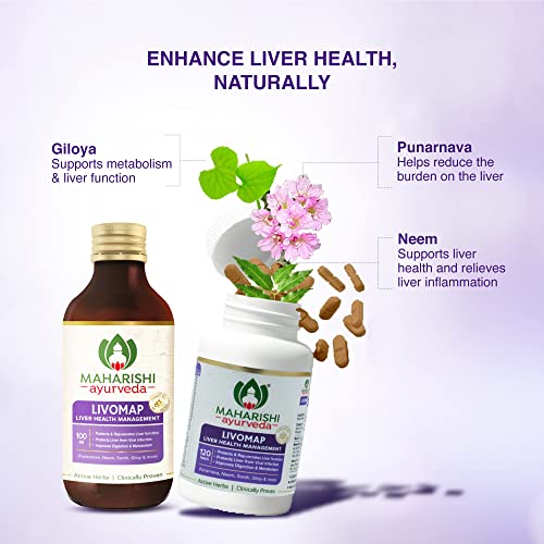 Liver Health and Support Maharishi Ayurveda Livomap Tablets - 120 Tablets