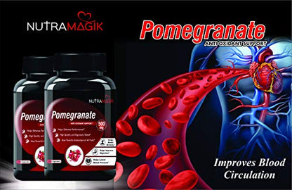 Nutramagik Pomegranate Fruit Extract Rich Anti-oxidants for Healthy Body -60 capsules