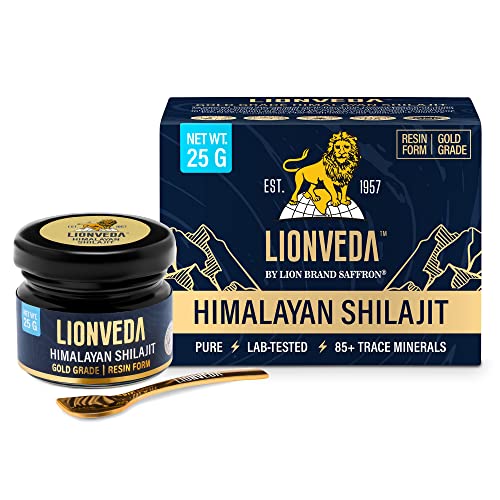 LIONVEDA 25g Original Himalayan Shilajit Resin(Certified Gold Grade) for Men, 25gm