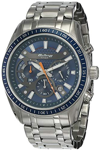 Titan Octane Analog Blue Dial Men's Watch-NL90077KM02/NP90077KM02