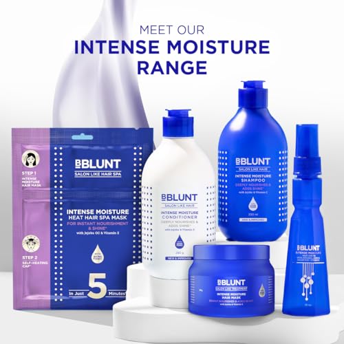 BBLUNT Intense Moisture Hair Serum with Vitamin E & Jojoba Oil* - 70 ml 30x Frizz Reduction for Upto 72 Hours* | 31x Smoother Hair in Just 1 Use*