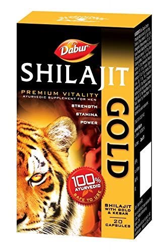 Dabur Shilajit Gold - 20 Capsules with Free 4 Capsules Worth Rupees 80