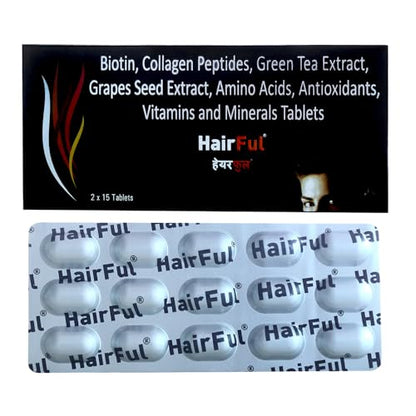 HairFul Hair Multivitamins Healthy Hair Supplement for Better Hair Growth & Hair fall Control (Pack Of 6) 60 Tablets