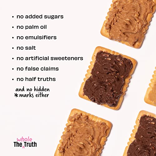 The Whole Truth - Crunchy Combo - Unsweetened Peanut Butter + Peanut Butter with Dates - (Pack of 2) - 650 g