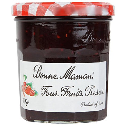 Bonne Maman Four Fruits Preserve, Marmalade Fruit Jam, 13 oz / 370 g