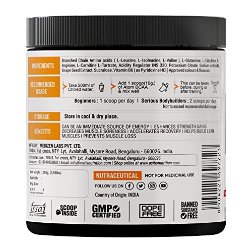 Asitis Nutrition ATOM BCAA 250g | Watermelon Flavor