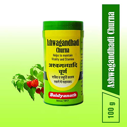 Baidyanath Ashwagandhadi Churna | Ashwagandha Helps to increase Immunity & Stamina - 100 g