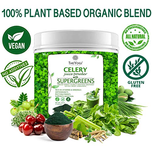 The Yogi Celery Juice Powder with Supergreens and Daily Superfoods -250 gm