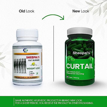 Sheopal's Curtail Helps in Weight Loss Capsules For Men And Women With Pure Extract (60 Capsules, Pack of 1)