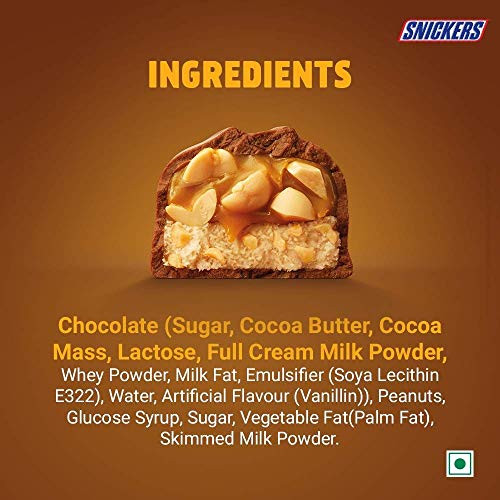 Snickers Peanut and Almond Chocolates - 45g Bar (Pack of 12)