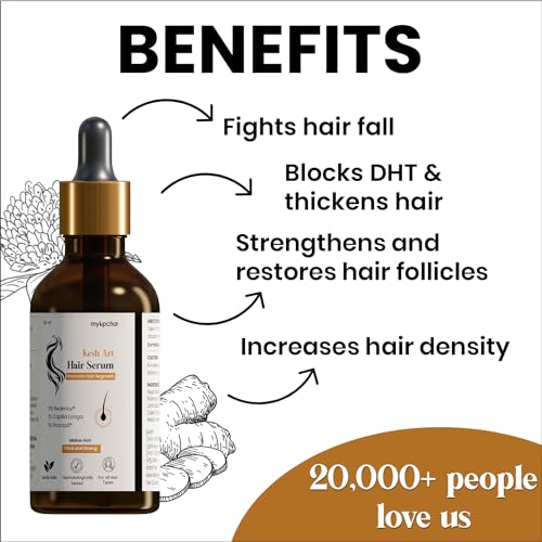 myUpchar Kesh Art Hair Growth Serum Concentrate - 3% Redensyl, 1% Procapil, 1% Capilia Longa | Hair  Serum For Men & Women | Hair Fall Control - 50 ml