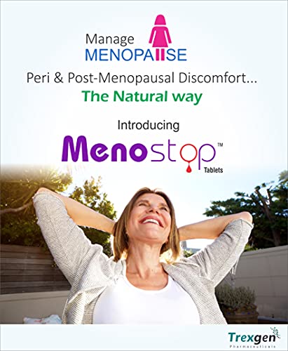 Trexgen MENOSTOP Women's One-a-day Menopause Formula with Standardized Isoflavones Daidzein, Genestesh, Complete Multivitamins & Minerals (30 Tablets)