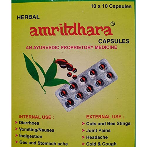 AMRITDHARA capsules pack of 100 capsules.