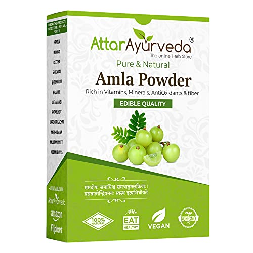 Attar Ayurveda Pure Amla Powder For Hair Growth | 100% Natural, No Preservatives (500 Gram)